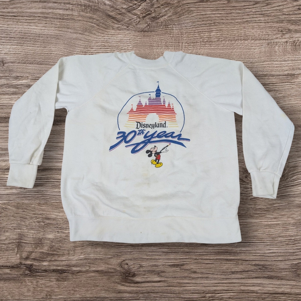 VTG 80s Disney Disneyland 30th Anniversary Sweatshirt Sz L/XL.